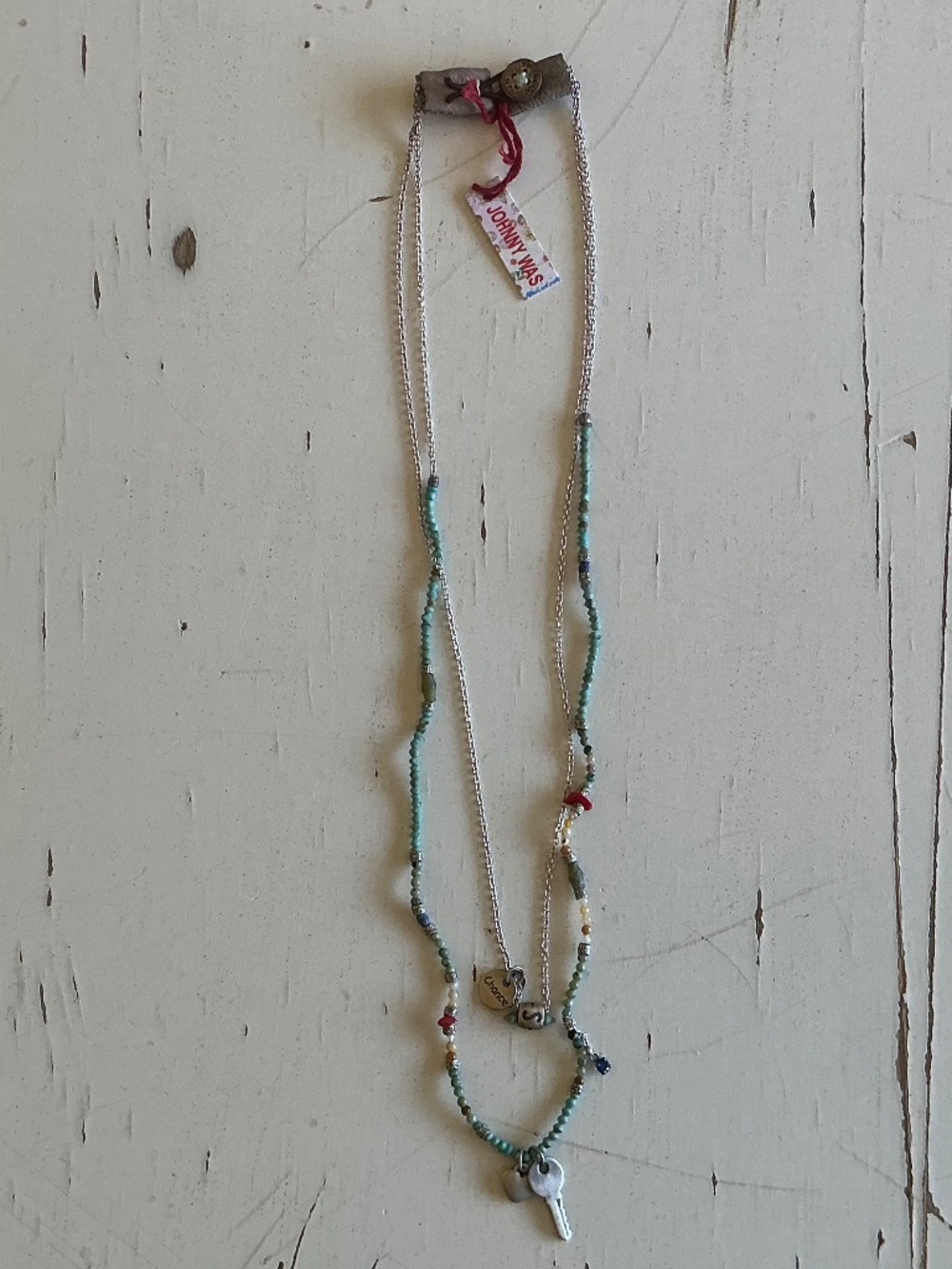 New with Tags Johnny Was Edgehill beaded & charm Necklace